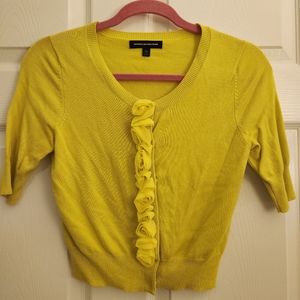 Cropped short sleeve cardigan